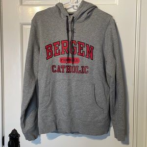 Gray medium Under Armour Bergen Catholic football hoodie